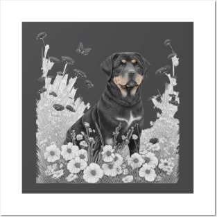 Rottweiler Power - Fierce and Fearless Guardian Posters and Art